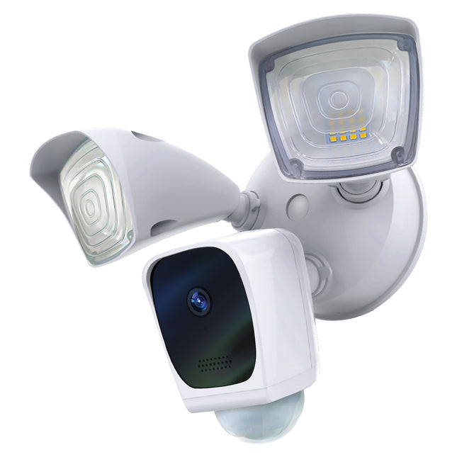 Home Zone Security Bright LED Security Flood Light With 1080p Wi-Fi Camera