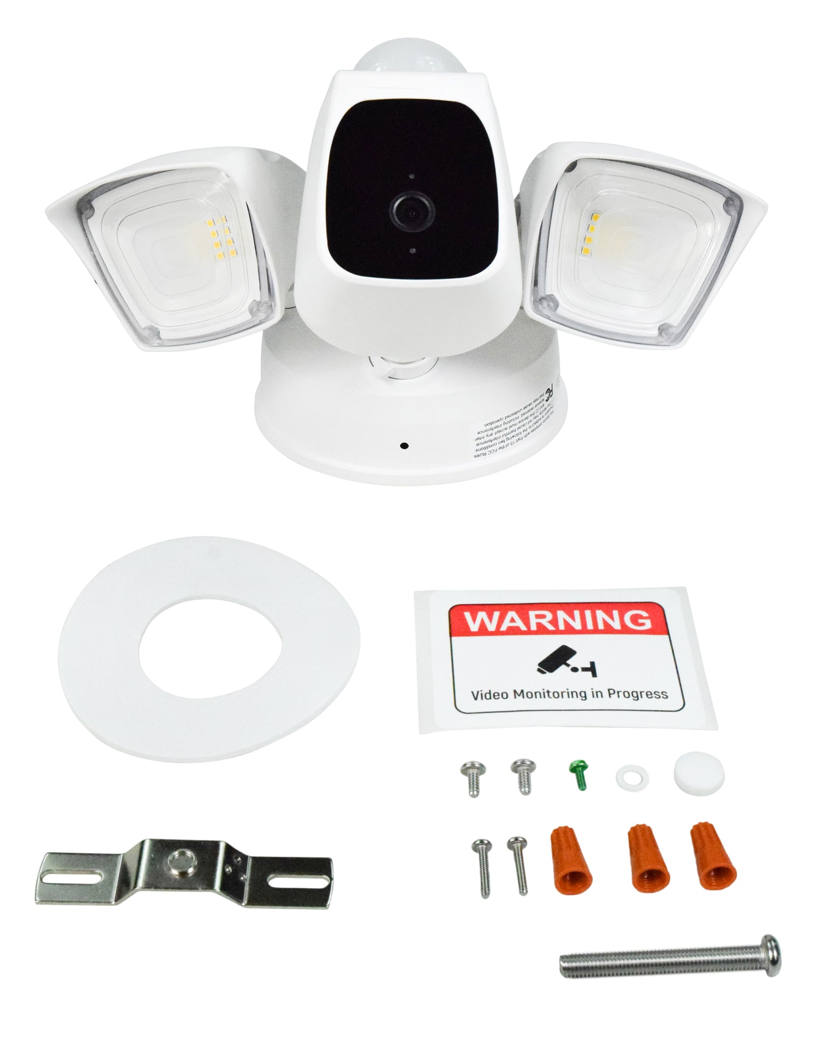 Home Zone Security Bright LED Security Flood Light With 1080p Wi-Fi Camera