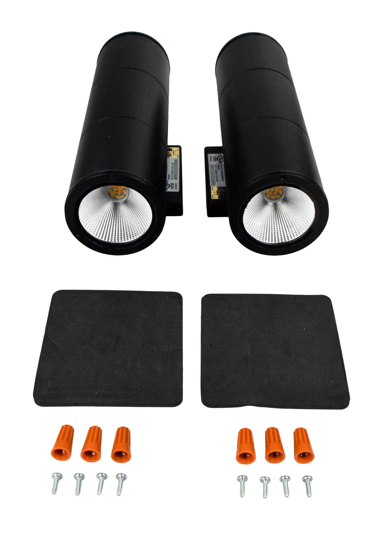 Home Zone Security LED Modern Wall & Porch Sconce Light Black