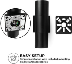 Home Zone Security LED Modern Wall & Porch Sconce Light Black