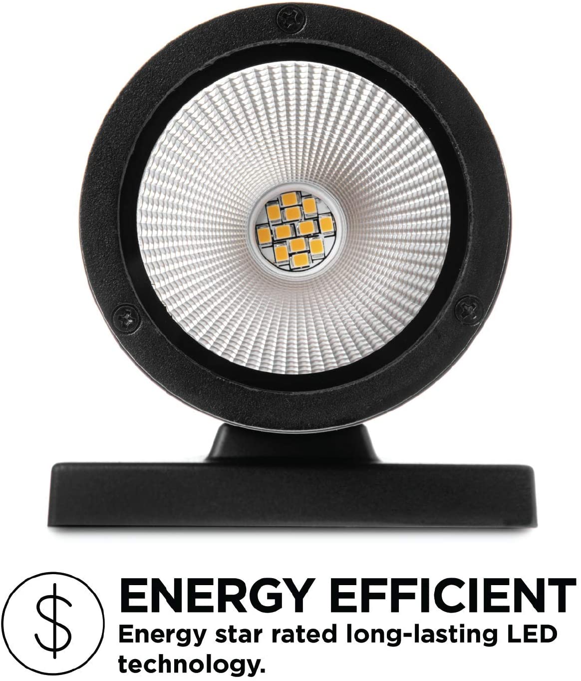 Home Zone Security LED Modern Wall & Porch Sconce Light Black