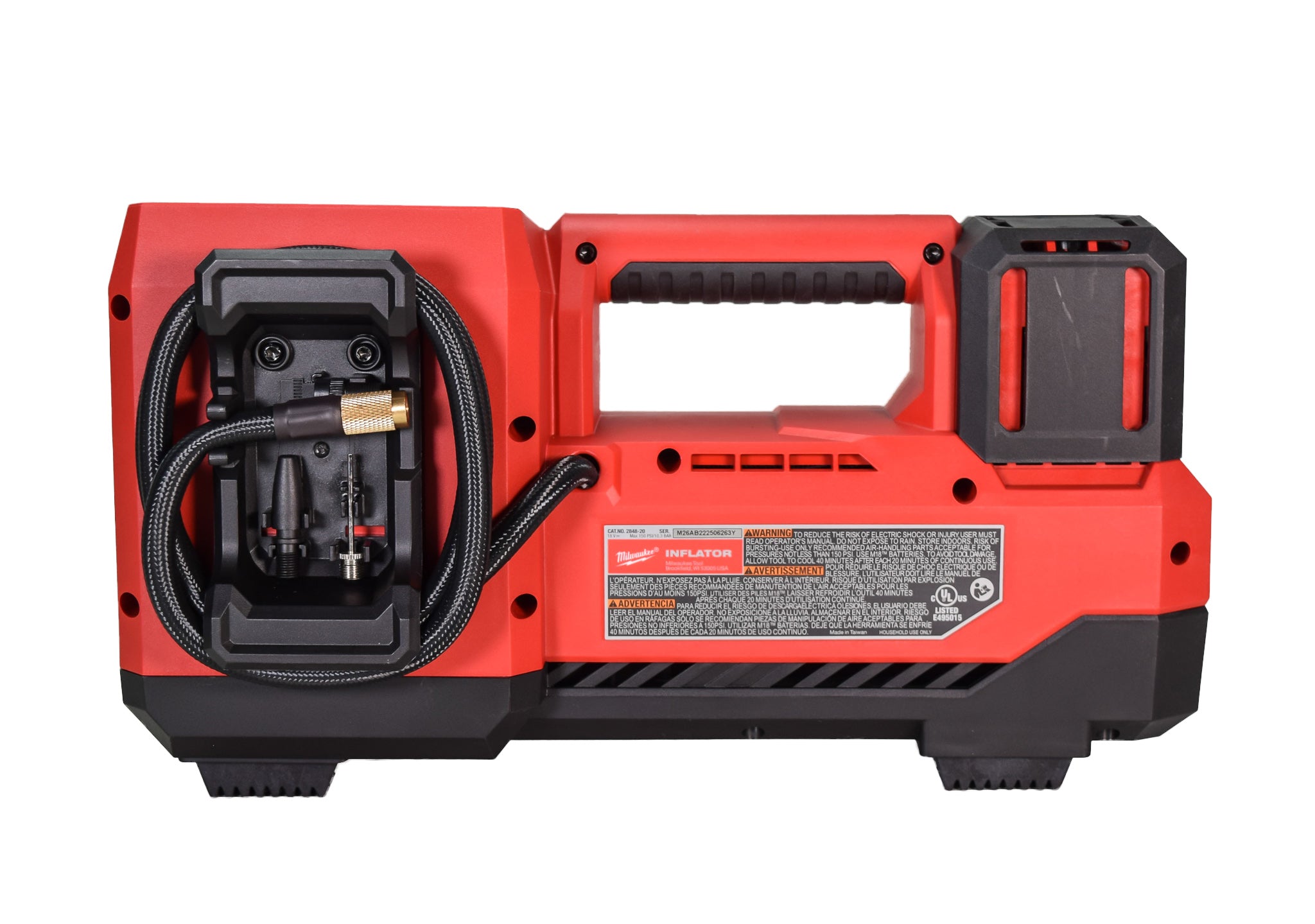 Milwaukee 2848-20 M18 18V Compact Tire Inflator (Bare Tool)