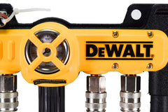 DeWalt D55040 Quadraport Air Line Splitter with Regulator and 1/4 in. Couplers