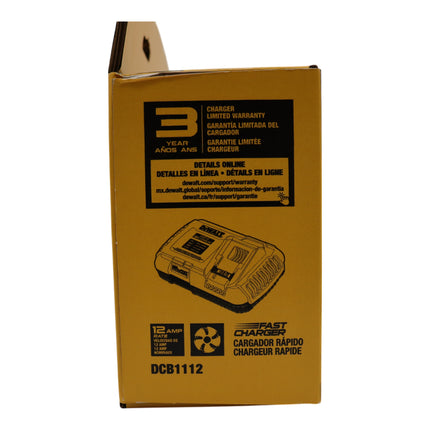 DEWALT 20V MAX & FLEXVOLT 12 Amp Fan-Cooled Fast Battery Charger (DCB1112)
