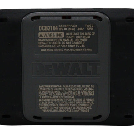 DEWALT 20V MAX Battery XR POWERPACK 4Ah Lithium Ion Battery (DCB2104) – Compatible with All DEWALT 20V MAX Tools