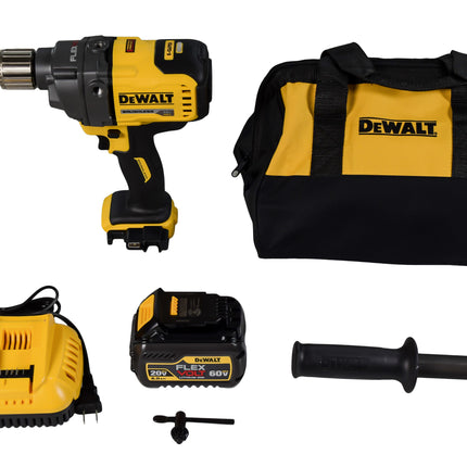 DEWALT DCD130T1 FLEXVOLT 60V MAX Cordless Brushless 1/2 in. Concrete Mud Mixer/Drill with E-Clutch and (1) FLEXVOLT 6.0Ah Battery