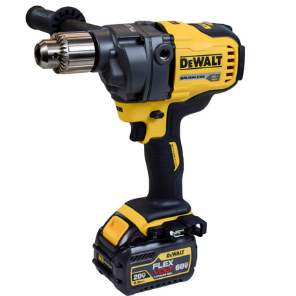 DEWALT DCD130T1 FLEXVOLT 60V MAX Cordless Brushless 1/2 in. Concrete Mud Mixer/Drill with E-Clutch and (1) FLEXVOLT 6.0Ah Battery