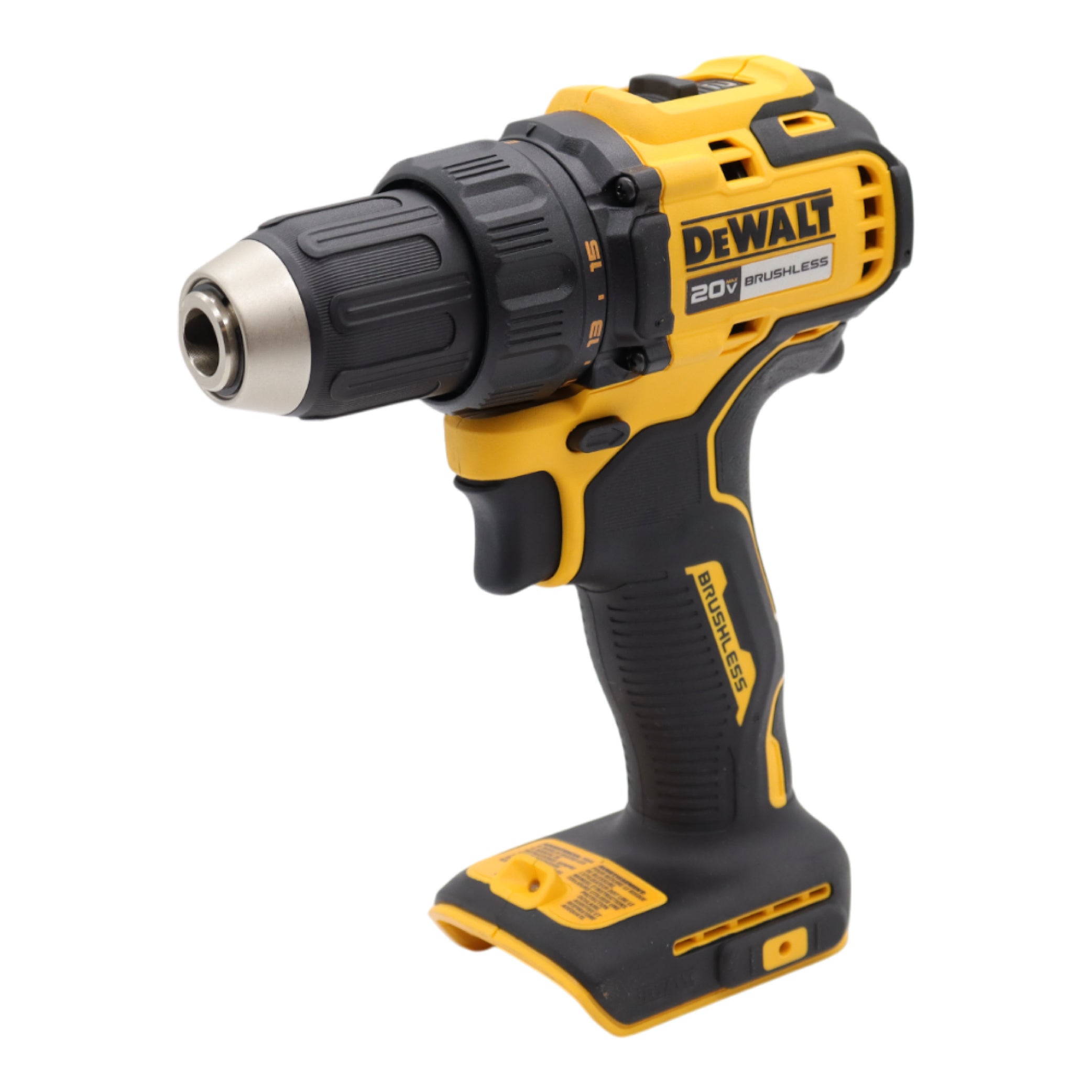 DEWALT 20V MAX Brushless 1/2 in. Cordless Compact Drill/Driver, 370 UWO, 2-Speed, LED Light, Bare Tool Only (DCD793B)