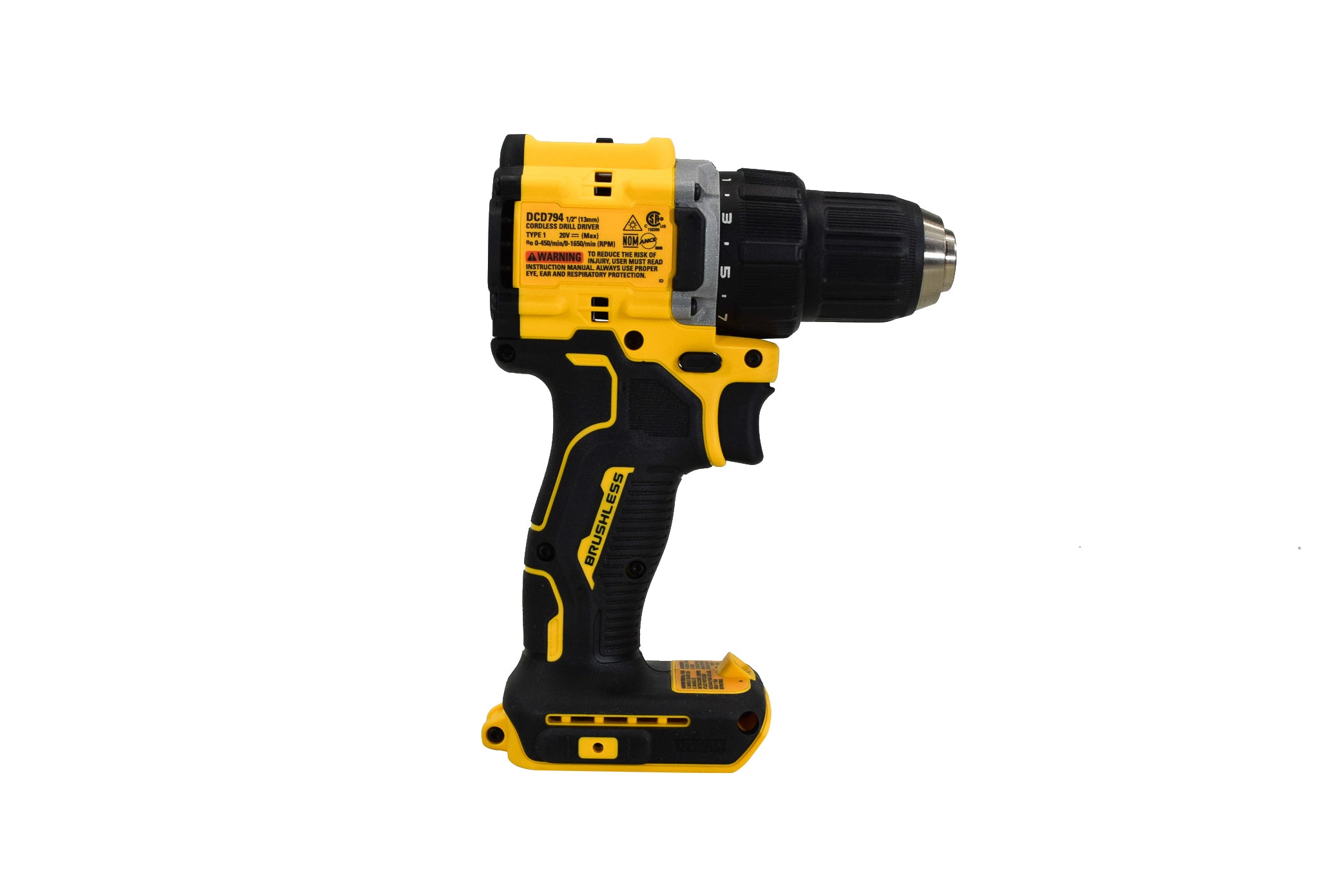DeWalt DCD794B ATOMIC COMPACT SERIES 20V MAX* Brushless Cordless 1/2 in. Drill/Driver