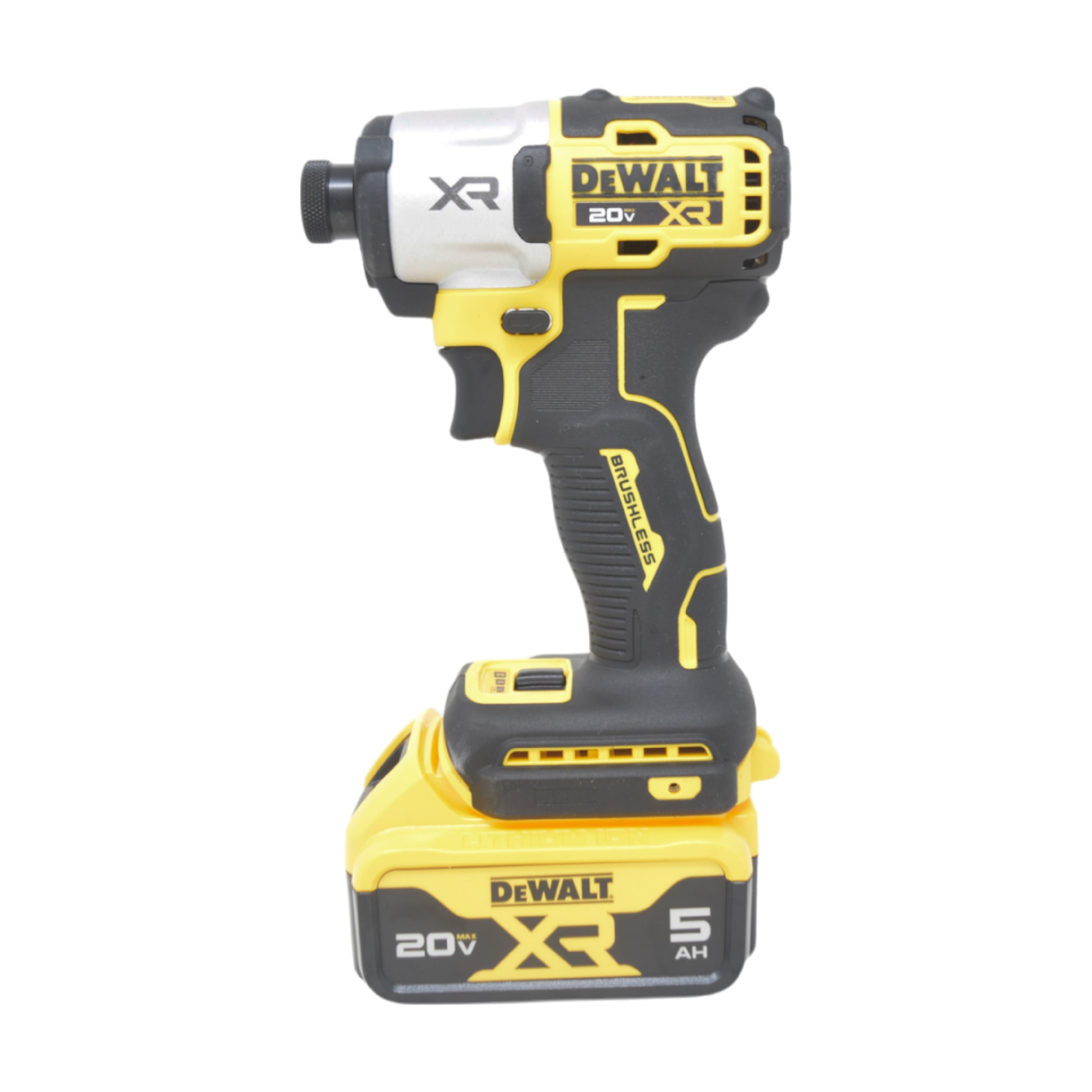 DeWalt DCF845P1 20V Max XR Brushless Cordless 3-Speed 1/4" Impact Driver Kit – Powerful 5.0Ah Battery, Compact Design, Precision Control for Heavy-Duty Jobs