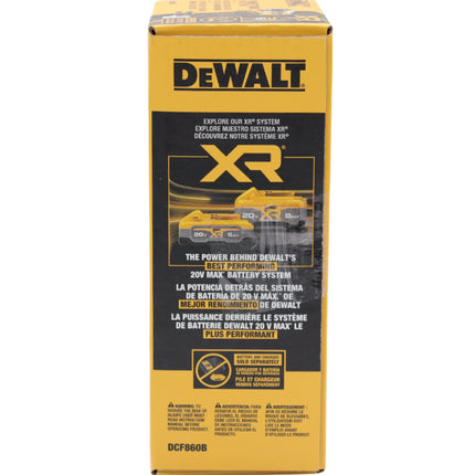 DeWalt 20V MAX XR 1/4 Inch Cordless Impact Driver, Bare Tool Only (DCF860B)