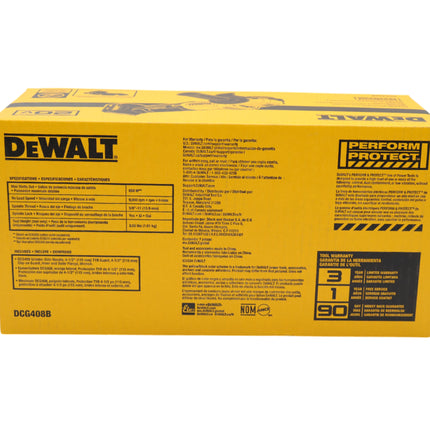 DEWALT 20V MAX Cordless 4-1/2 in. Paddle-Switch Grinder, Brushless, 9,000 RPM, Perform & Protect Features, Bare Tool Only (DCG408B)