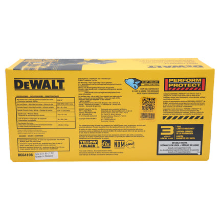 DEWALT DCG410B 20V MAX XR Brushless Cordless 4-1/2" - 5" Angle Grinder (Tool Only) - 8,000 RPM, Electric Brake, Compact Design