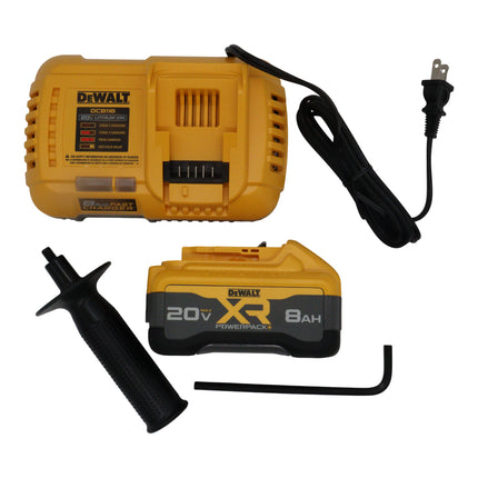 Dewalt DCG410DEWALT DCG410WW1 20V MAX Lithium-Ion Cordless 4-1/2 in. - 5 in. Angle Grinder Kit with 8.0 Ah Battery, Charger and Kit Bag