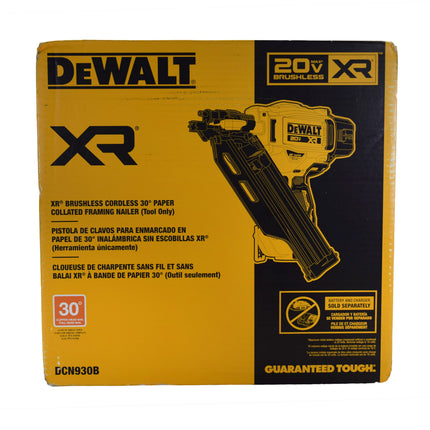 DEWALT DCN90B 20V Max Brushless Cordless 30° Framing Nailer (Tool-Only)