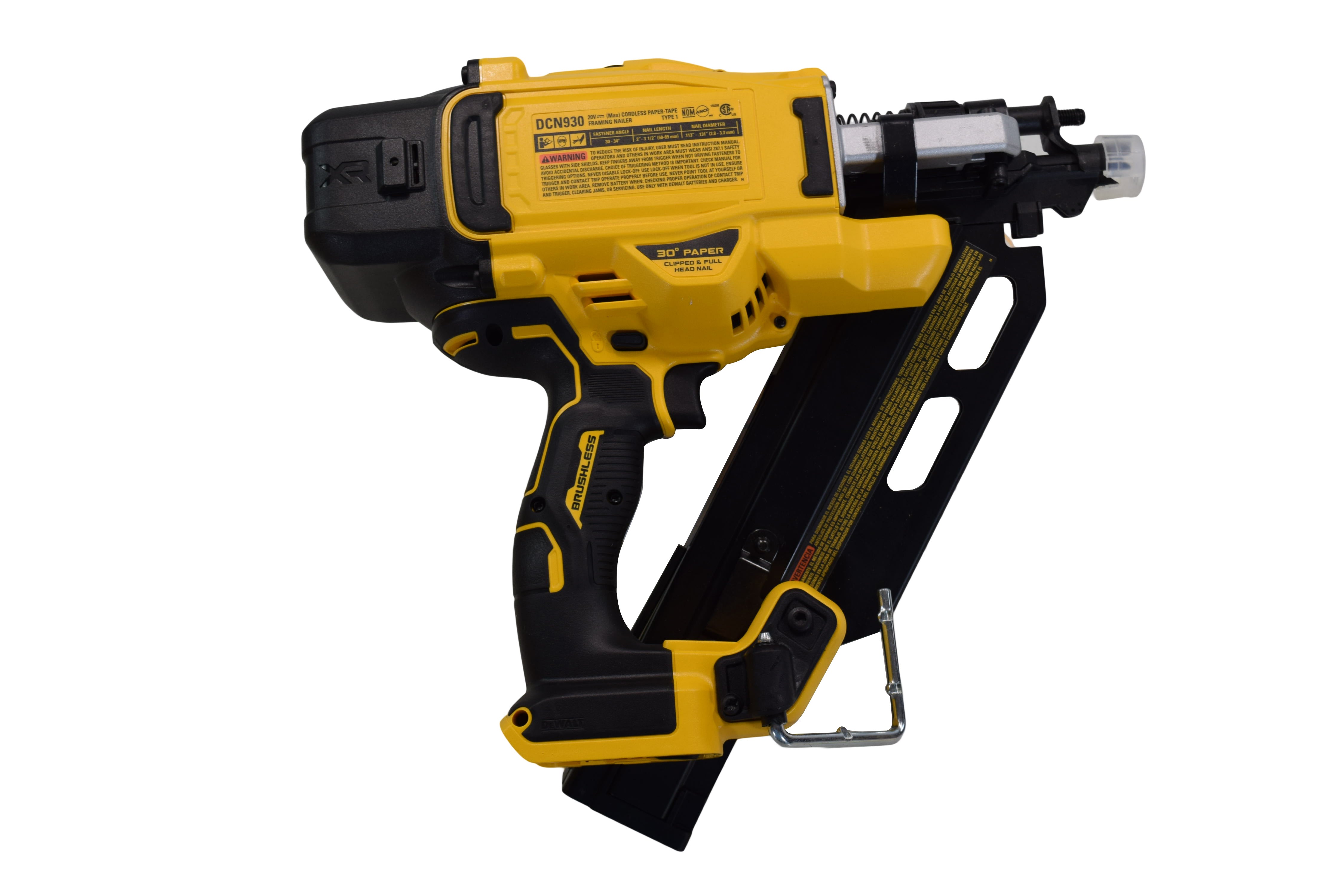 DEWALT DCN90B 20V Max Brushless Cordless 30° Framing Nailer (Tool-Only)