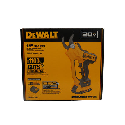 Dewalt DCPR320D1 20V MAX 1-1/2in Cordless Battery Powered Pruner Kit with (1) FLEXVOLT 2Ah Battery & Charger