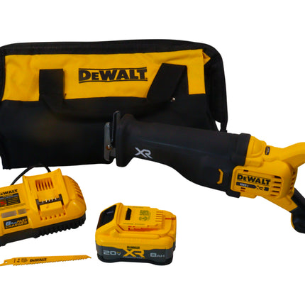 DEWALT DCS384WW1 20V XR Lithium-Ion Cordless Reciprocating Saw Kit with 8.0 Ah Battery and Charger