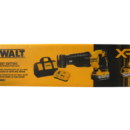 DEWALT DCS384WW1 20V XR Lithium-Ion Cordless Reciprocating Saw Kit with 8.0 Ah Battery and Charger