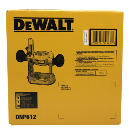 DEWALT DNP612 Heavy Duty Plunge Base For Compact Router