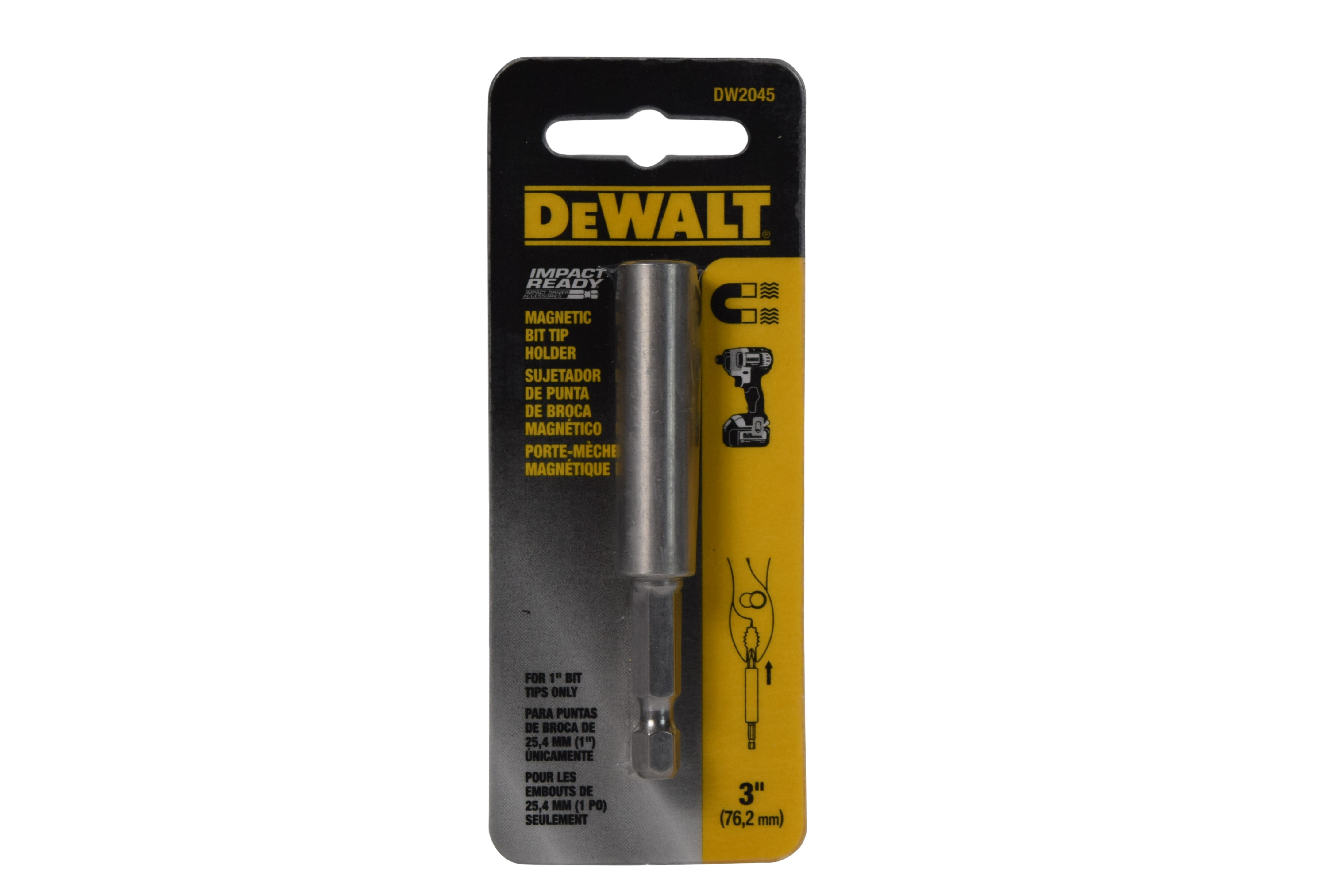 DEWALT Pivoting Impact Driver Bit Tip Holder with Ring $8.95 DEWALT Pivoting Impact Driver Bit Tip Holder with Ring $8.95