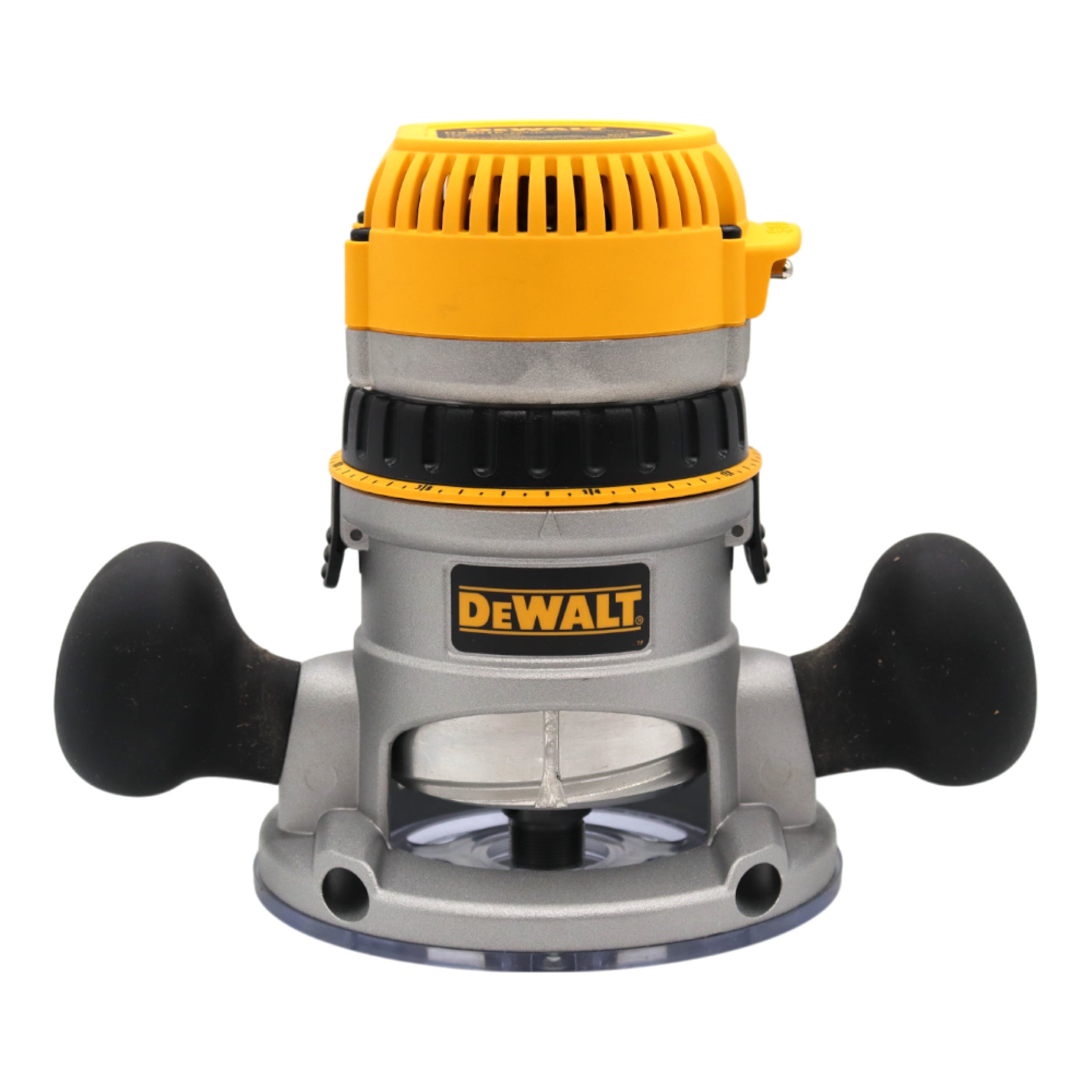 DEWALT DW616 1-3/4 HP Fixed Base Router – 11 Amp Motor, Variable Speed 8,000-24,000 RPM, 1/4" & 1/2" Collet Capacity, Precision Depth Adjustment – Ideal for Woodworking & Edge Profiling