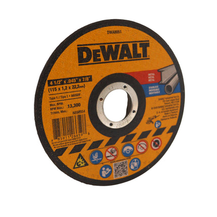 Dewalt DWA8051 4 1/2 x 7/8 General Purpose Cutting Wheel