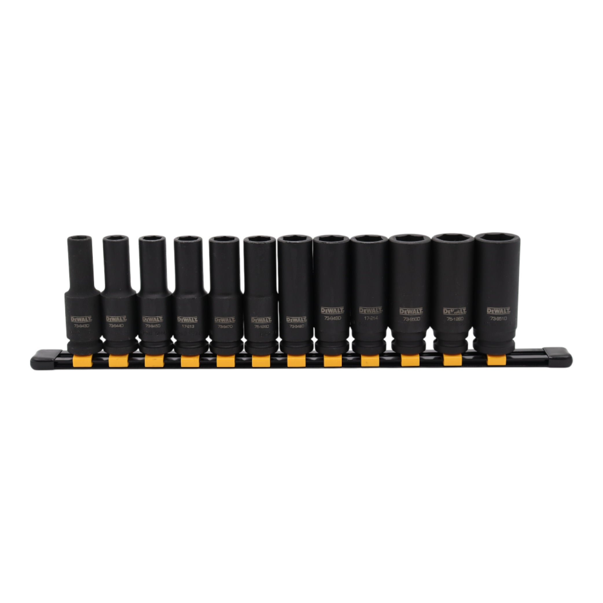 DEWALT DWMT19242 26-Piece 1/2" Drive Impact Deep Socket Set - Professional Grade Chrome Vanadium Steel Sockets