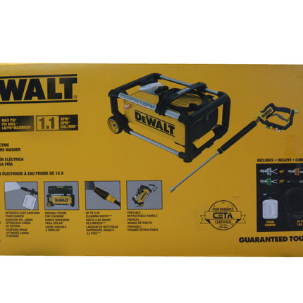 DEWALT DWPW300 - 3000 PSI 1.1 GPM 15 Amp Cold Water Electric Pressure Washer with Internal Equipment Storage