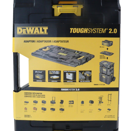 DEWALT DWST08017 ToughSystem 2.0 Deep Compact Organizer with Removable Dividers, Clear Impact-Resistant Lid, IP65 Water & Dust Resistance, Stackable Modular Storage Solution for Tools & Accessories