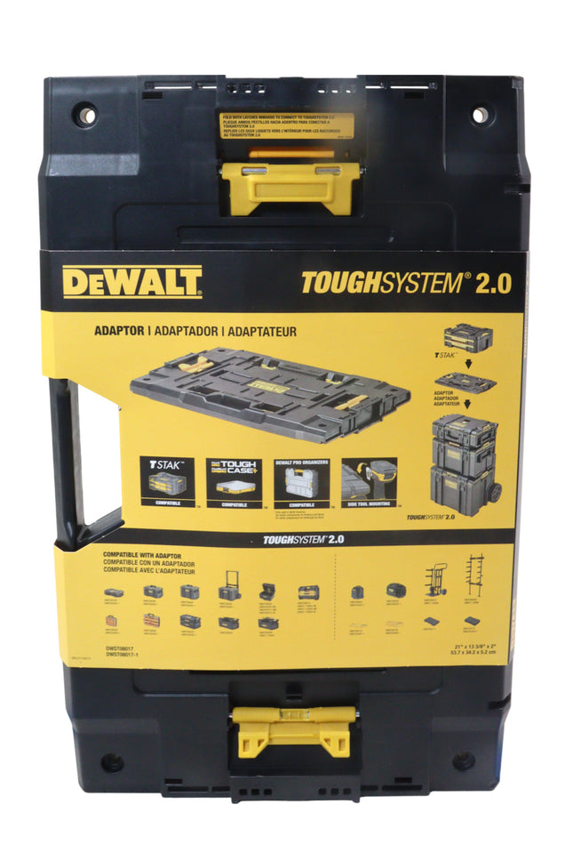 DEWALT DWST08017 ToughSystem 2.0 Deep Compact Organizer with Removable Dividers, Clear Impact-Resistant Lid, IP65 Water & Dust Resistance, Stackable Modular Storage Solution for Tools & Accessories