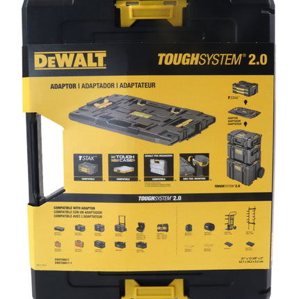 DEWALT DWST08017 ToughSystem 2.0 Deep Compact Organizer with Removable Dividers, Clear Impact-Resistant Lid, IP65 Water & Dust Resistance, Stackable Modular Storage Solution for Tools & Accessories
