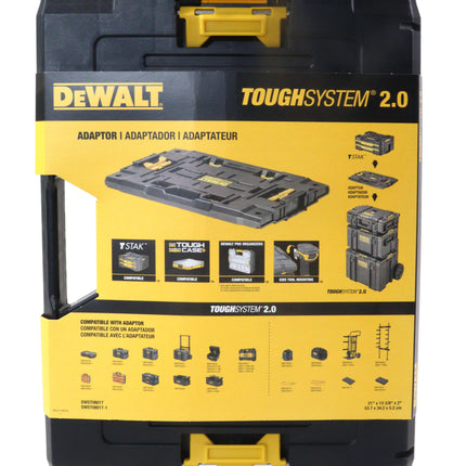 DEWALT DWST08017 ToughSystem 2.0 Deep Compact Organizer with Removable Dividers, Clear Impact-Resistant Lid, IP65 Water & Dust Resistance, Stackable Modular Storage Solution for Tools & Accessories