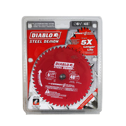 Diablo D0648CFX 6.5" 48 Teeth Steel Demon Ferrous Circular Saw Blade