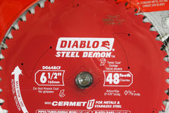 Diablo D0648CFX 6.5" 48 Teeth Steel Demon Ferrous Circular Saw Blade