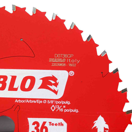 Diablo D0736GPA 7-1/4" x 36-Teeth Carbide Saw Blade for Wood and Metal