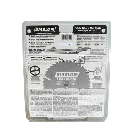 Diablo D0842CF 8" x 42-Teeth Steel Demon Cermet II Saw Blade for Thick Metal