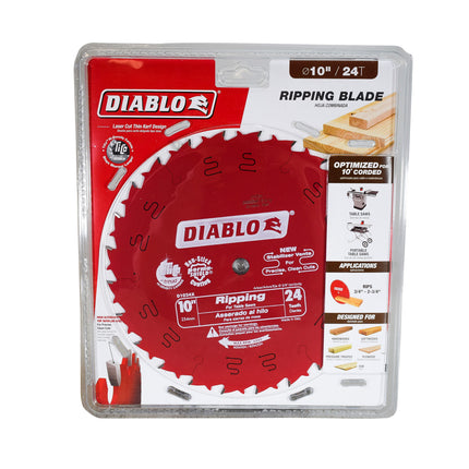 Diablo D1024X 10" x 24-Teeth Ripping Saw Blade for Wood