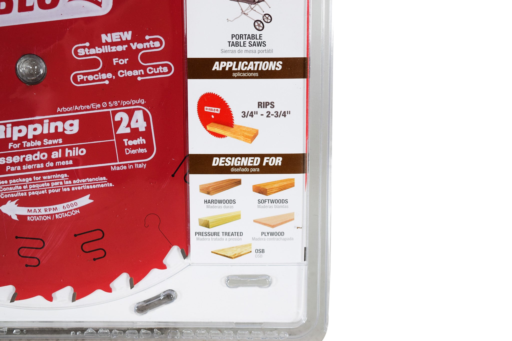 Diablo D1024X 10" x 24-Teeth Ripping Saw Blade for Wood