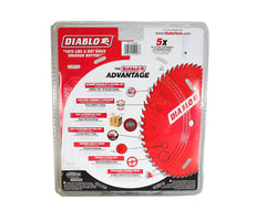 Diablo D1060X 10" x 60-Teeth Fine Finish Saw Blade for Wood