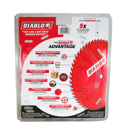 Diablo D1060X 10" x 60-Teeth Fine Finish Saw Blade for Wood (5 Pack)