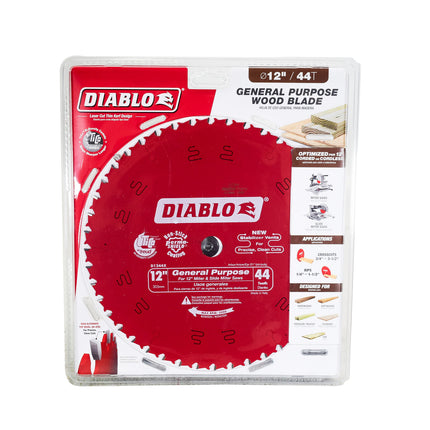 Diablo D1244X 12" x 44-Teeth General Purpose Saw Blade for Wood