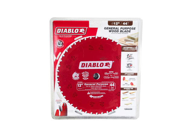 Diablo D1244X 12" x 44-Teeth General Purpose Saw Blade for Wood