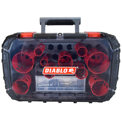 Diablo DHS14SGP 14 pc General Purpose Bi-Metal Hole Saw Set