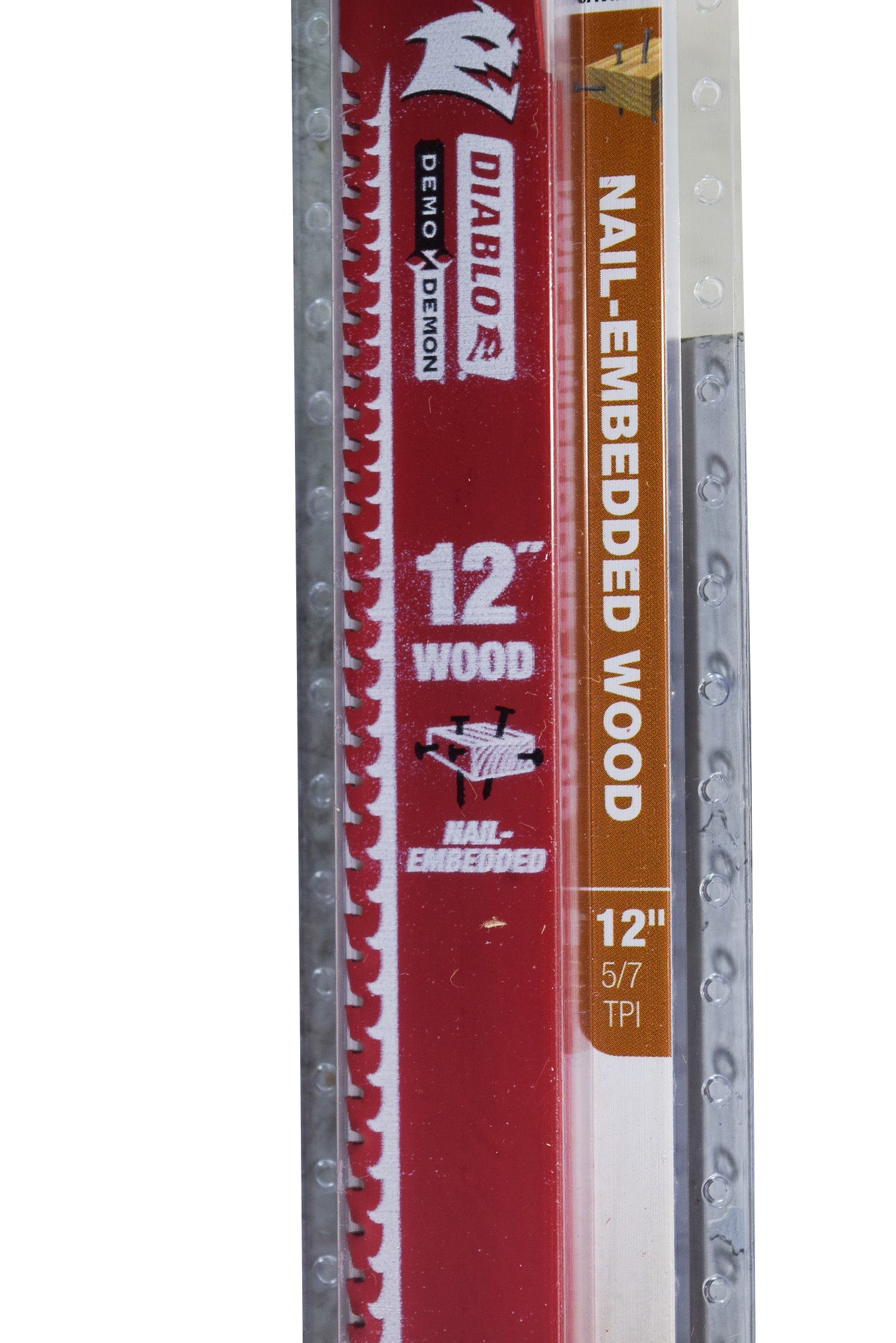 Diablo DS1206CWS3 12" 5/7TPI Demo Demon Carbide Teeth Reciprocating Saw Blades for Nail-Embedded Wood (3-Pack)