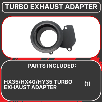 Diesel Power Source HX35 HX40 HY35 Turbo Exhaust Adapter 4" & 4-3/8" V-Band Downpipe Flange – Holset Turbocharger Direct Fit Upgrade for Cummins Diesel – Improves Flow & Reduces EGTs Performance Kit