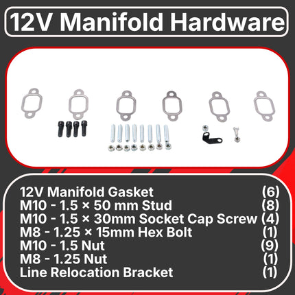 Diesel Power Source T3 3-Piece Exhaust Manifold for 1988-1998 Dodge Ram 5.9L 12V Cummins - High Flow Performance, Faster Turbo Spool, Lower EGTs, Direct Bolt-On Replacement (OEM 3911349)