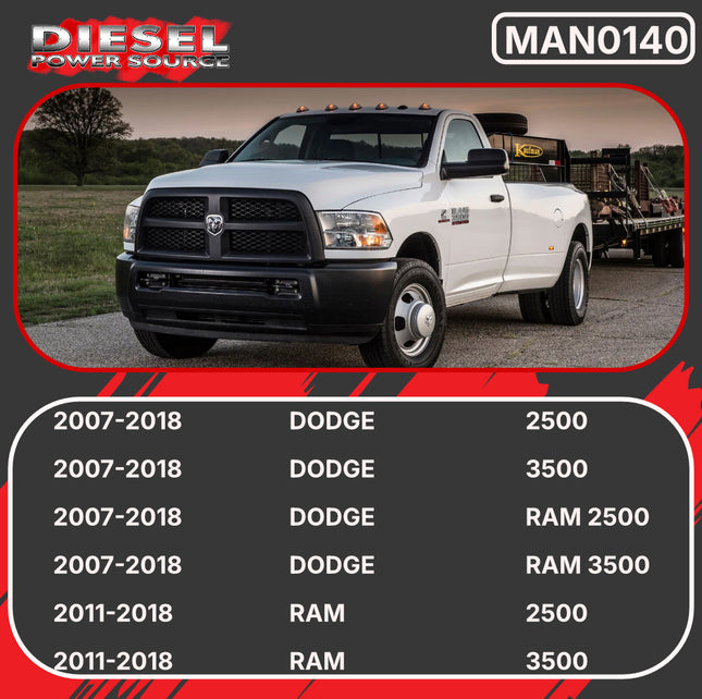Diesel Power Source T4i Exhaust Manifold 2007-2018 Dodge Ram 6.7L Cummins Turbo High Flow Cast Iron Direct Bolt-On Replacement Faster Spool Performance Upgrade OEM 5135789AB 5135789AC 5135789AD