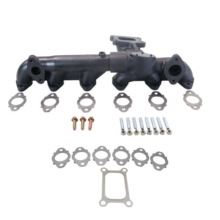 Diesel Power Source Complete 5G Manifold Kit: Cast Iron Exhaust Manifold + Multi-Layer Gaskets – 2019-2024 Dodge Ram 6.7L Cummins – Direct Fit High Flow Performance Bundle for Lower EGTs