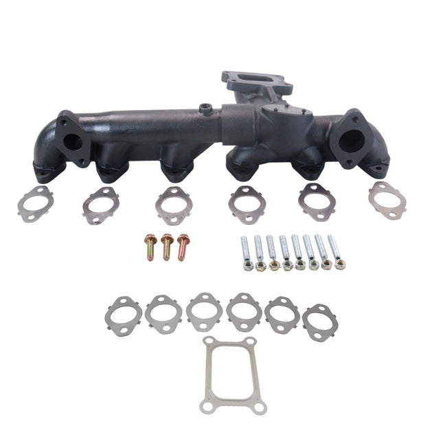 Diesel Power Source Complete 5G Manifold Kit: Cast Iron Exhaust Manifold + Multi-Layer Gaskets – 2019-2024 Dodge Ram 6.7L Cummins – Direct Fit High Flow Performance Bundle for Lower EGTs